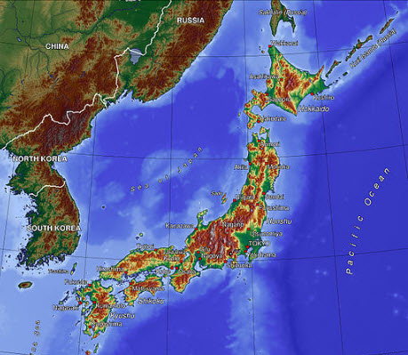 earthquake in japan map. Japan Earthquake