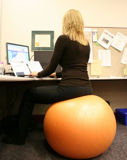 Exercise Ball as Office Chair and DID Testing