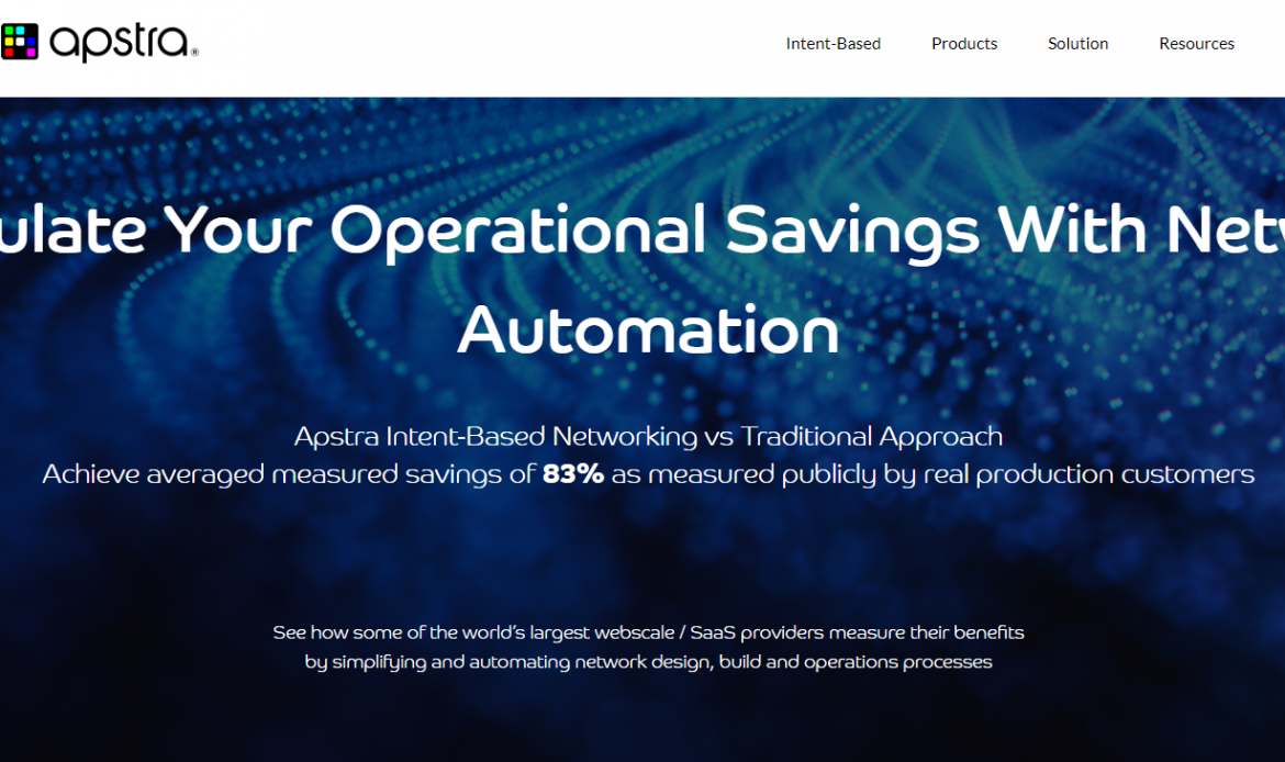Apstra Intros Network Automation OpEx Calculator