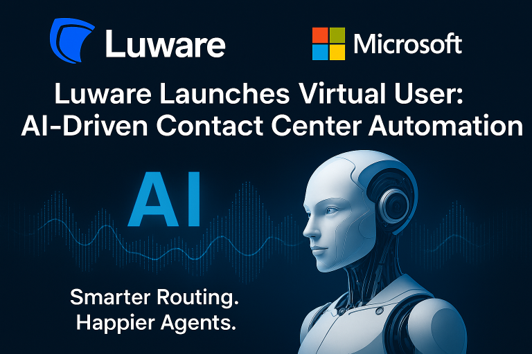 Luware Launches Virtual User AIDriven Contact Center Automation Built