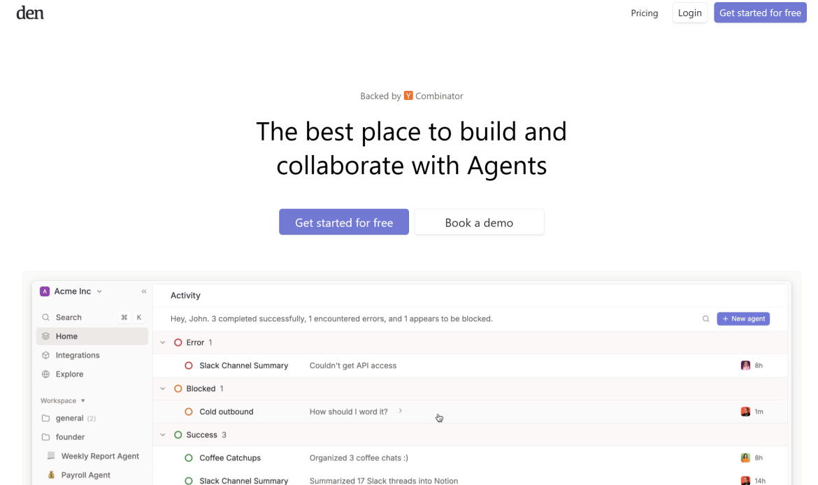 Den Pivots to Multiplayer AI Agent Builder Platform