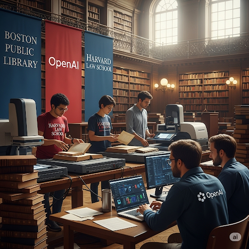 Boston Public Library joins Harvard and OpenAI to digitize historic public-domain archives