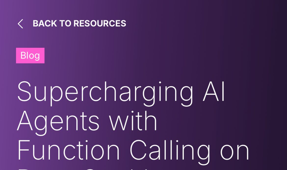 Supercharging AI Agents with Function Calling on DeepSeek