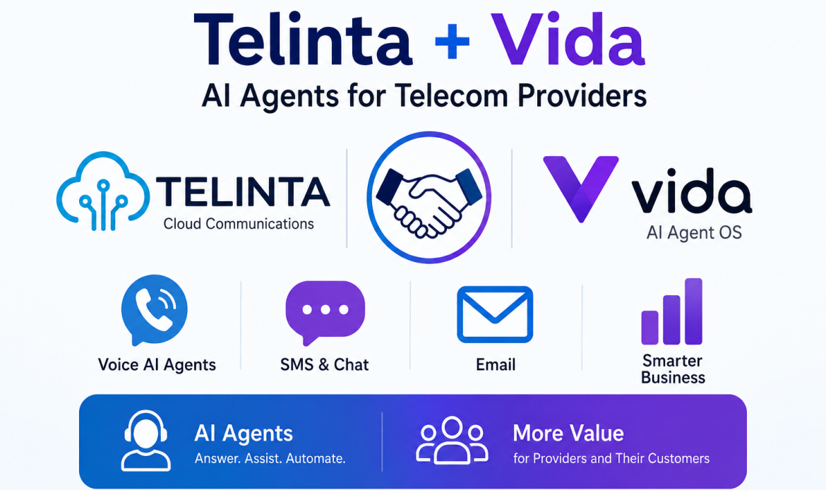 Telinta and Vida Bring AI Agents Into the Telecom Service Provider Stack