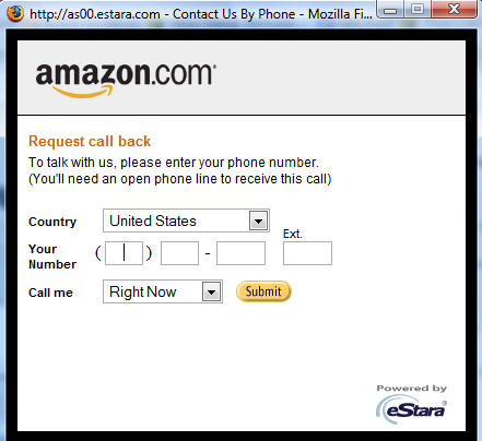 Amazon eStara click to call