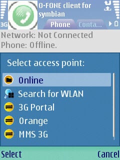 O-FONE SIP client for Symbian phones