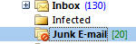 Junk E-mail folder