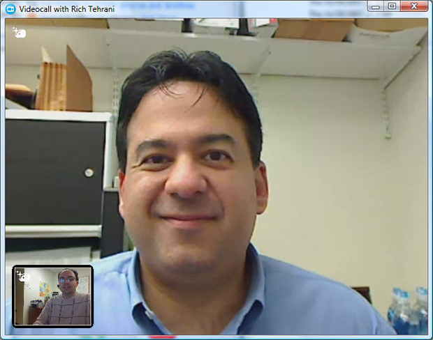 Skype HQ Video Test with Rich Tehrani