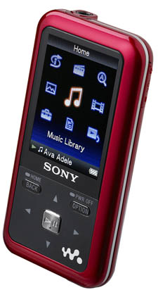 Sony NWZ S615 MP3 Red Video Player