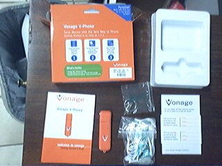 Vonage V-Phone contents