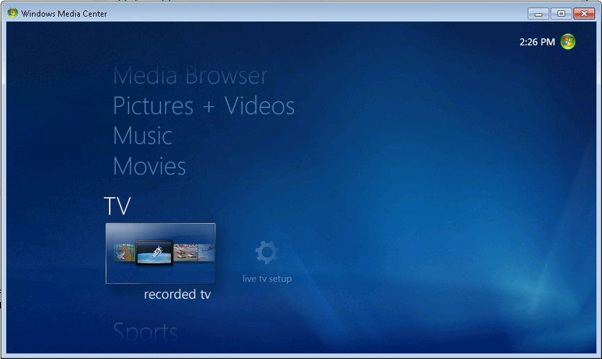 How to Pick-up Media Center in Windows Many Pro