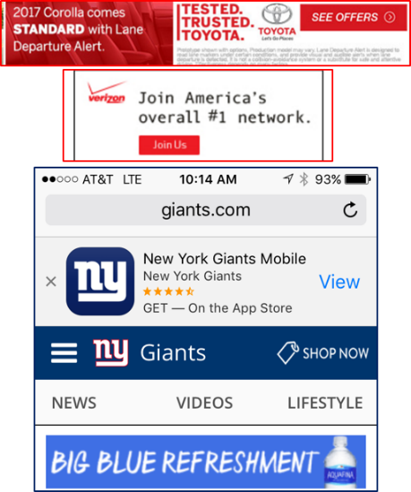 mobile advertising examples