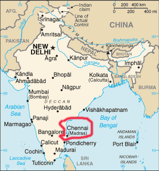 Locate Chennai In India Map Wimax Network In Chennai, India