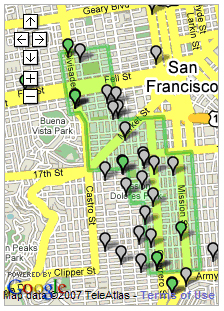 Map of Meraki WiFi Network in San Francisco